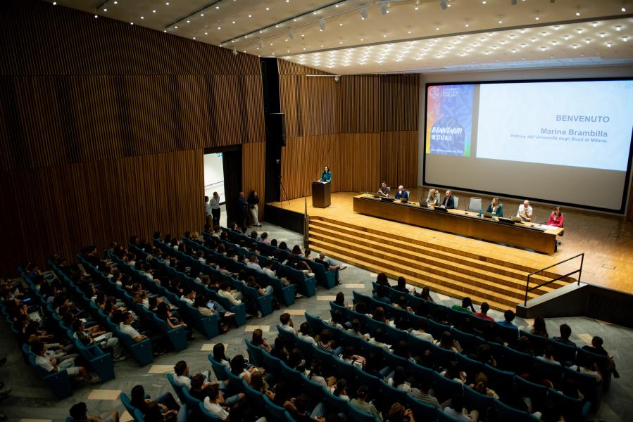 Il saluto della rettrice Marina Brambilla