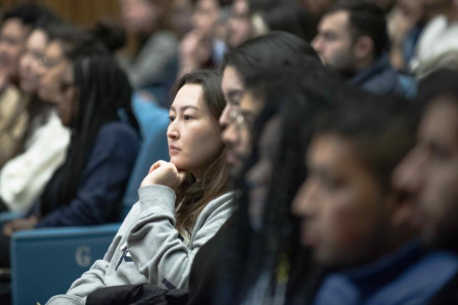 Un momento del Welcome Day 2023 in Aula Magna - Foto di Paolo Poce