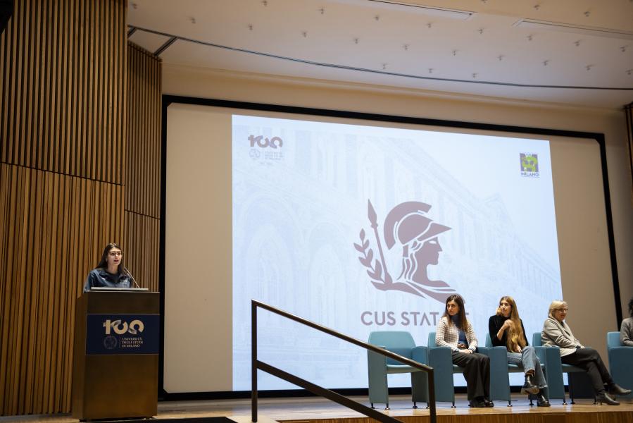 Un momento del Welcome Day 2023 in Aula Magna - Foto di Paolo Poce