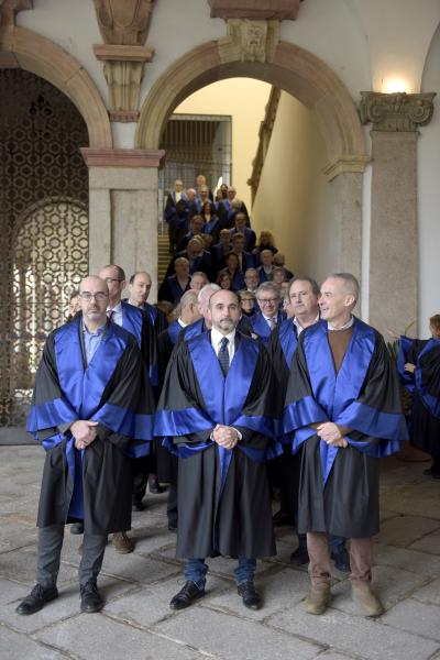 Partenza del corteo di inaugurazione dell'anno accademico 2024/2025 in Statale