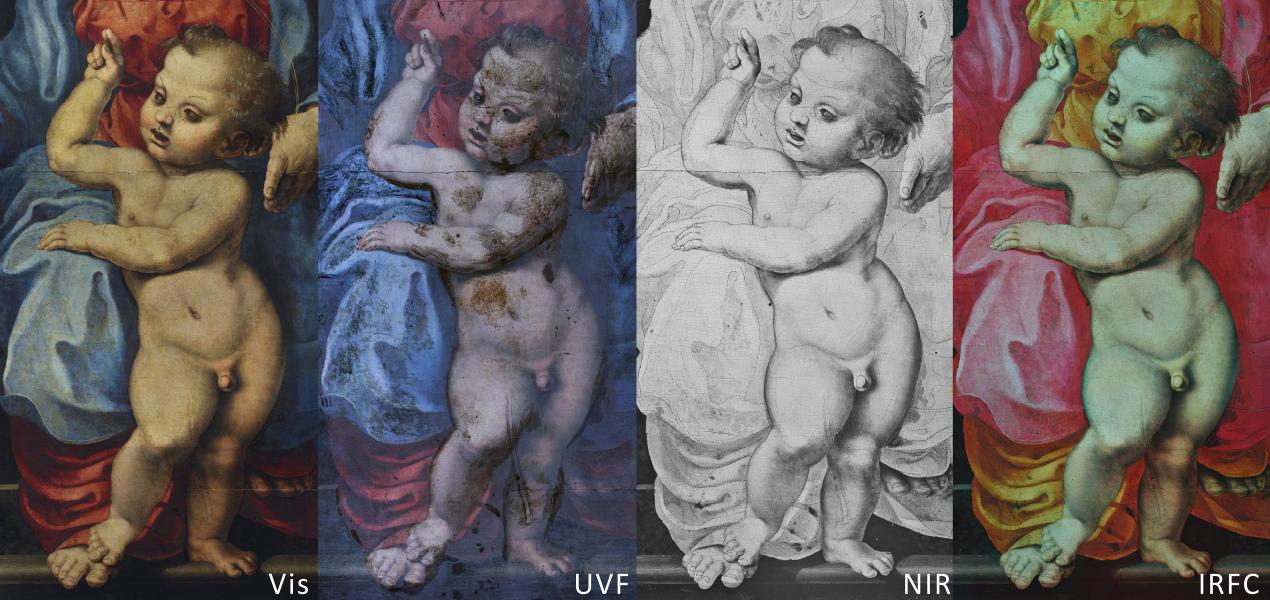 Un dettaglio della pala Genga visto dal visualizzatore interattivo del laboratorio Diart - Credits Marco Gargano, Emanuela Grifoni, Stefano Caronni