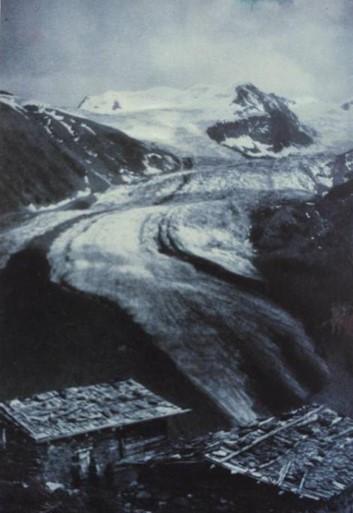 Il ghiacciaio dei Forni: immagine del 1890