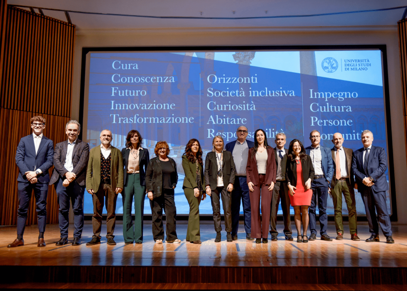 La governance d'Ateneo con il dg Angelo Casertano, il presidente della Conferenza degli Studenti, Giacomo Pangrazzi 