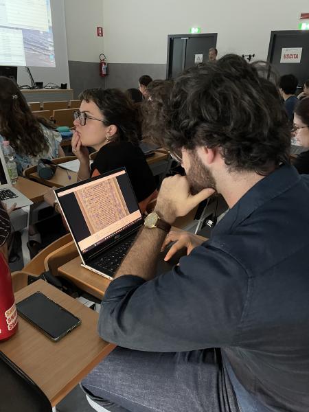 Un momento del lavoro nel corso della prima edizione della Summer School INTRADAMS