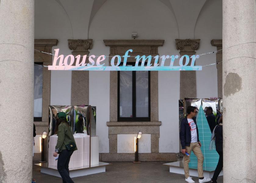 Le installazioni della mostra-evento "Cross Vision" di INTERNI all'Università Statale di Milano