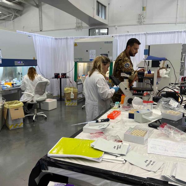 Il team multidisciplinare della missione Virtute I