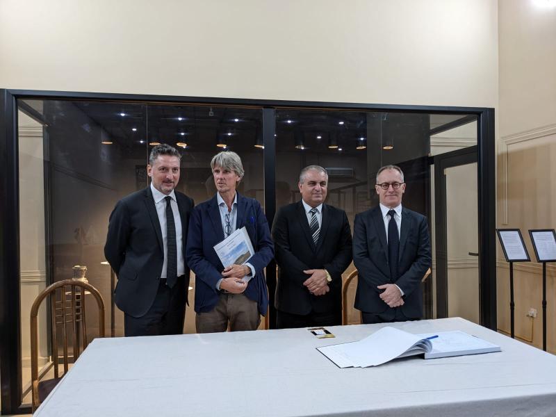 La visita con l’Ambasciatore Italiano in Iraq, Maurizio Greganti, e il professor Luca Peyronel al  al Museo delle Civiltà di Erbil